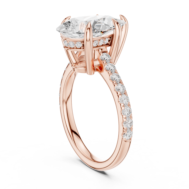 Ladies Ring DDLR-1028@7 - Rose Gold - Image