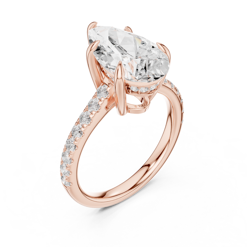 Ladies Ring DDLR-1028@7 - Rose Gold - Image