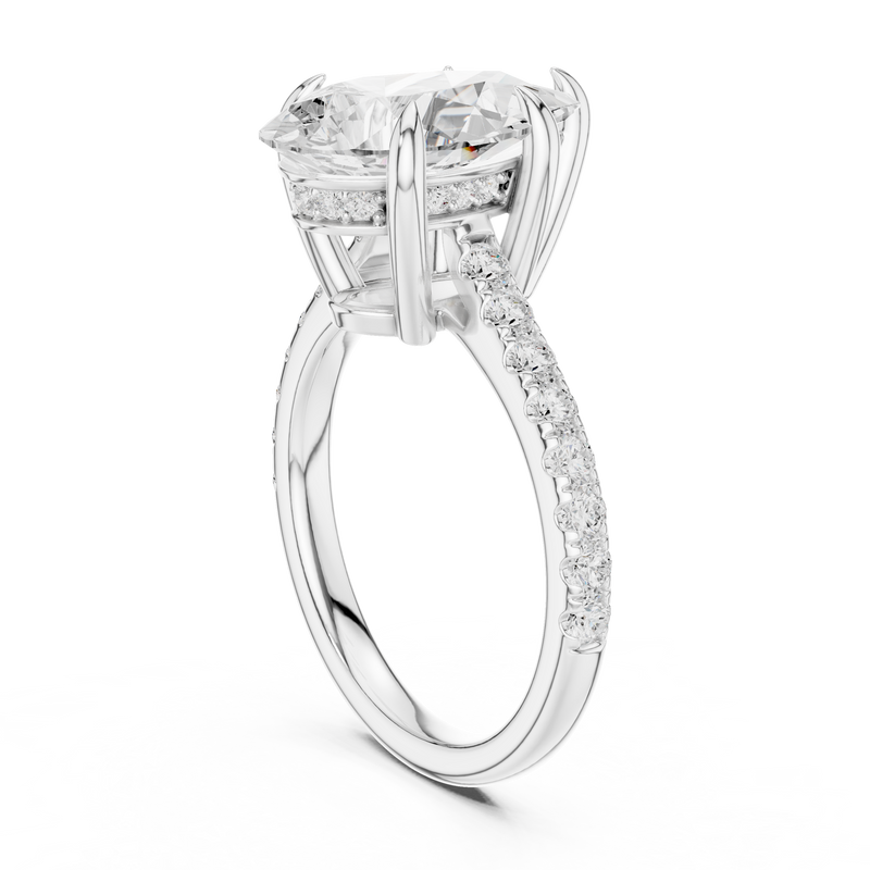 Ladies Ring DDLR-1028@7 - White Gold - Image