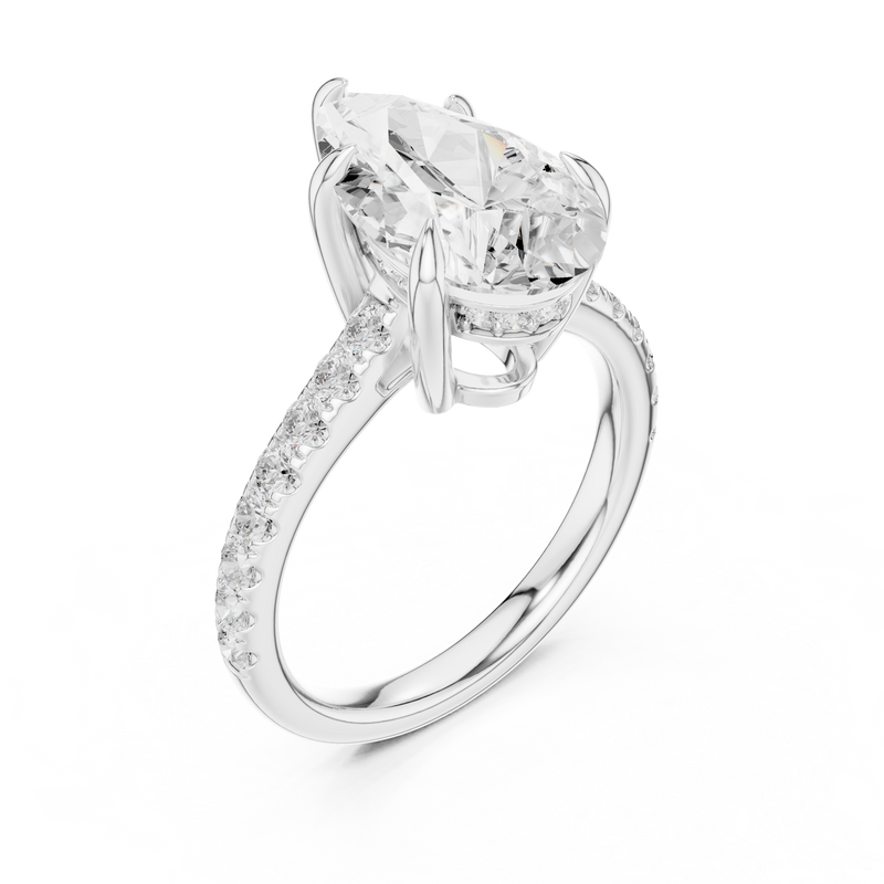 Ladies Ring DDLR-1028@7 - White Gold - Image