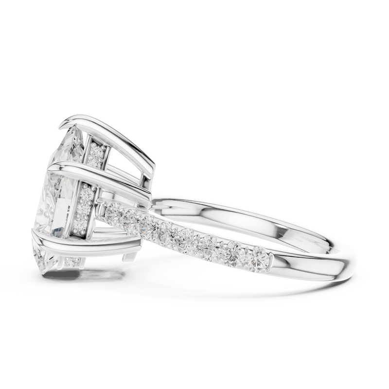 Ladies Ring DDLR-1028@7 - White Gold - Image