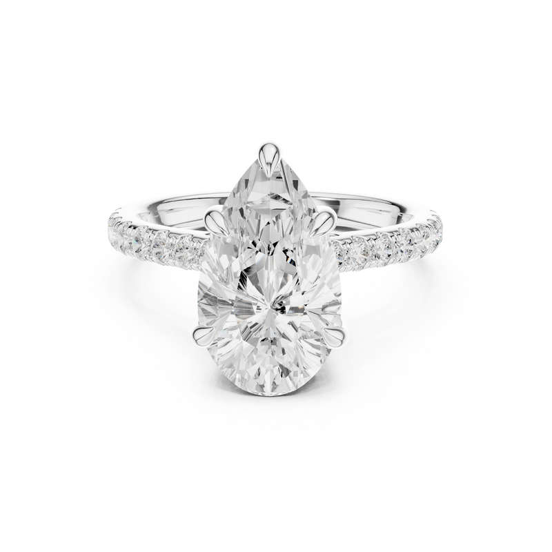 Ladies Ring DDLR-1028@7 - White Gold - Image