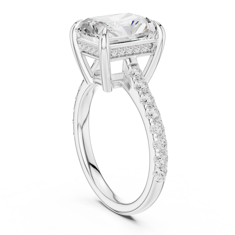 Ladies Ring DDLR-1029@7 - White Gold - Image