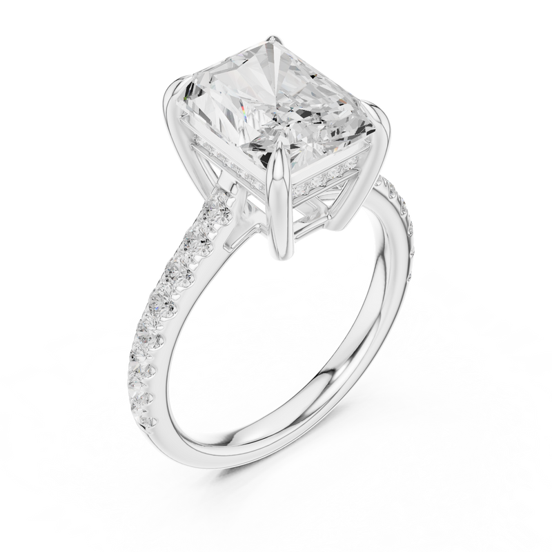 Ladies Ring DDLR-1029@7 - White Gold - Image