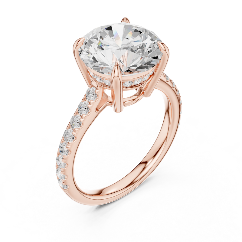 Ladies Ring DDLR-1030@7 - Rose Gold - Image