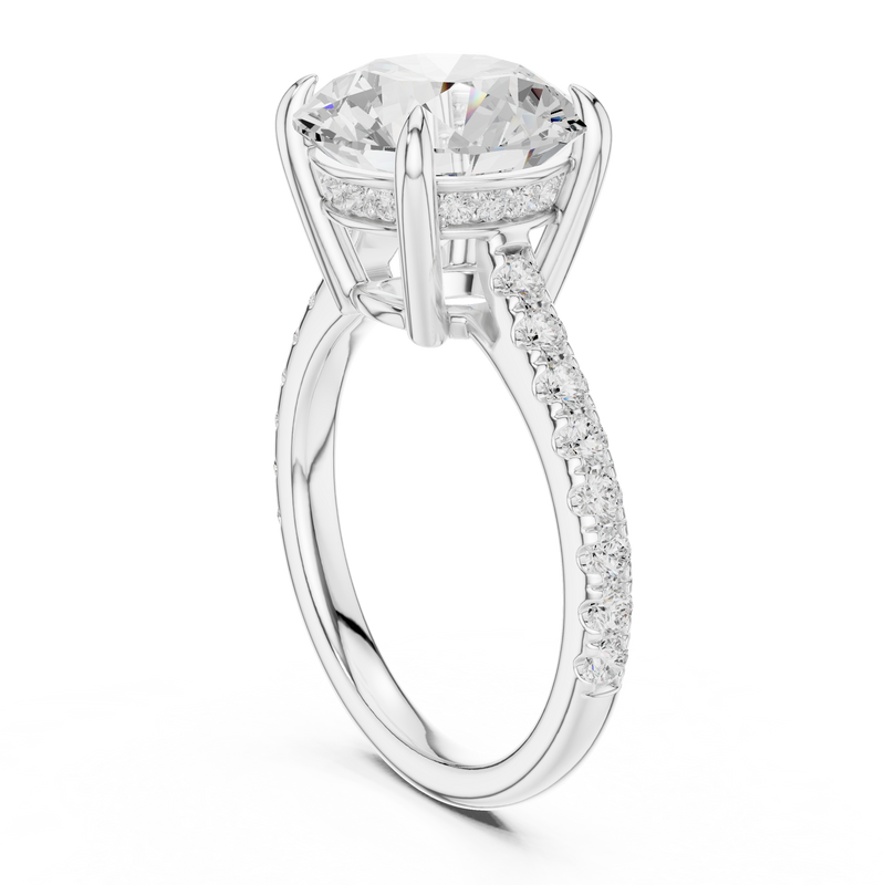 Ladies Ring DDLR-1030@7 - White Gold - Image
