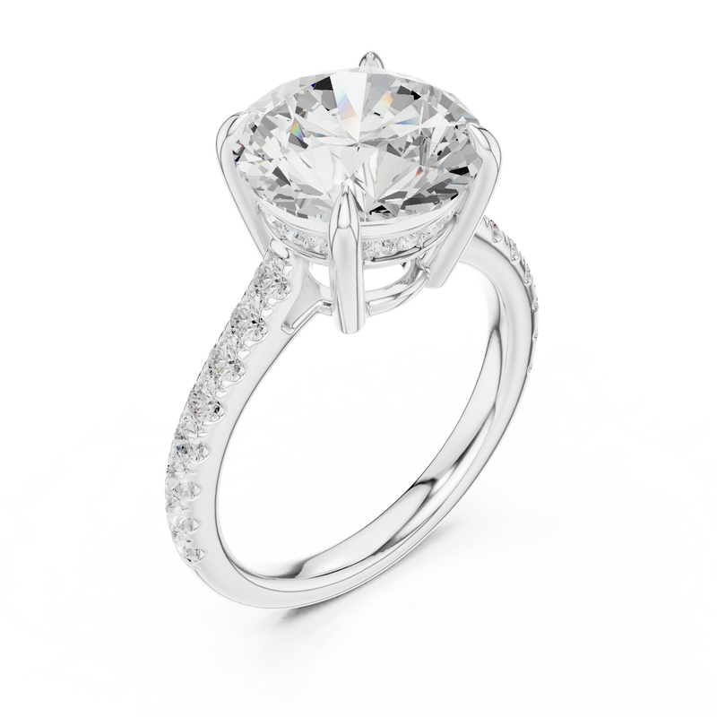 Ladies Ring DDLR-1030@7 - White Gold - Image