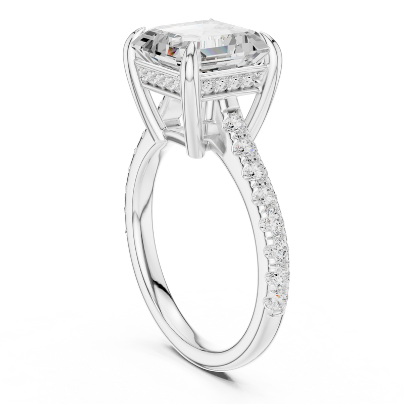 Ladies Ring DDLR-1031@7 - White Gold - Image