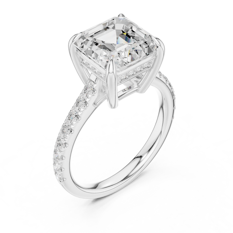 Ladies Ring DDLR-1031@7 - White Gold - Image