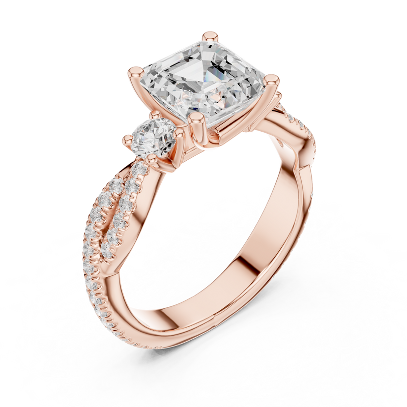 Ladies Ring DDLR-1032 - Rose Gold - Image