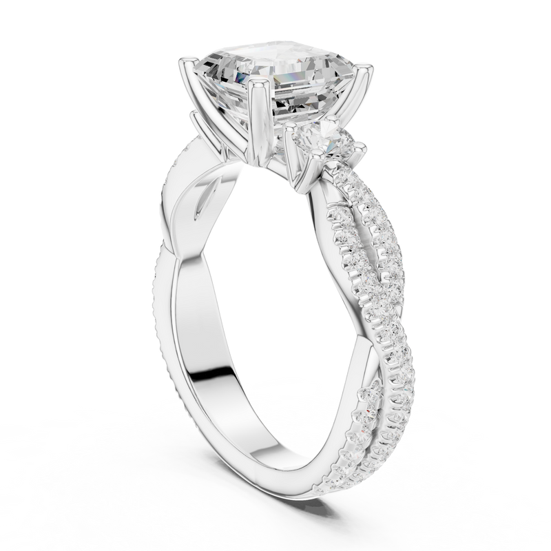 Ladies Ring DDLR-1032 - White Gold - Image