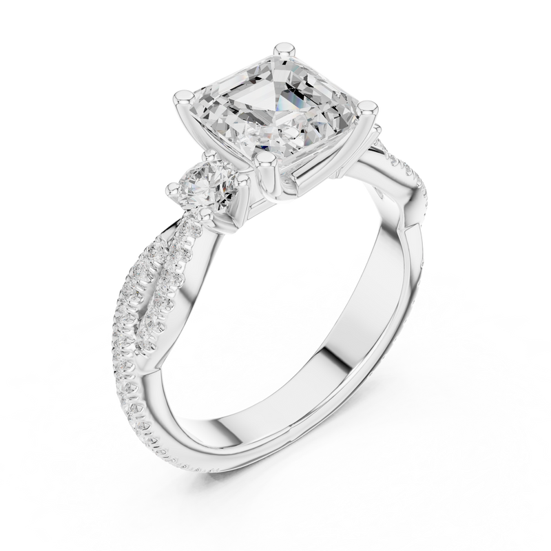 Ladies Ring DDLR-1032 - White Gold - Image