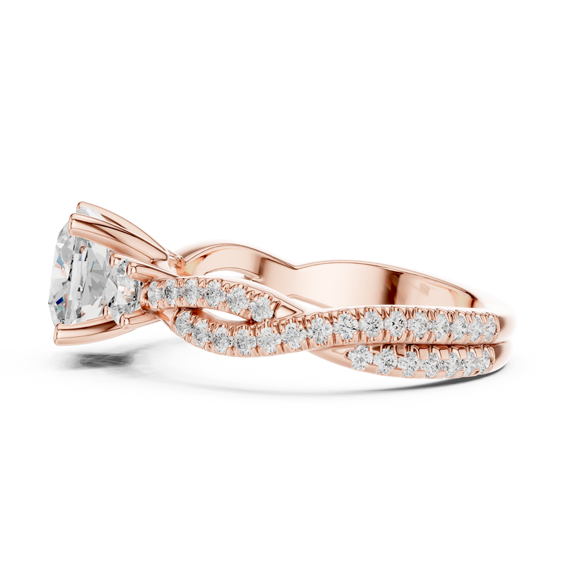 Ladies Ring DDLR-1033@7 - Rose Gold - Image