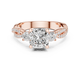 Ladies Ring DDLR-1033@7 - Rose Gold - Image