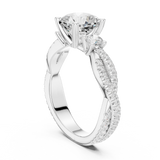 Ladies Ring DDLR-1033@7 - White Gold - Image