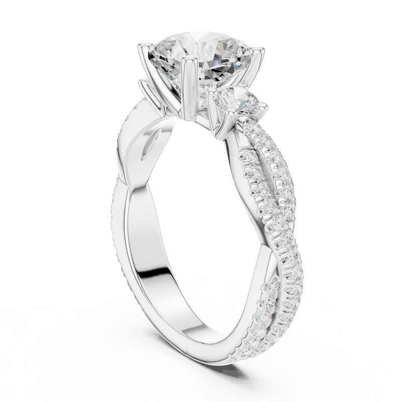Ladies Ring DDLR-1033@7 - White Gold - Image