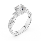 Ladies Ring DDLR-1033@7 - White Gold - Image