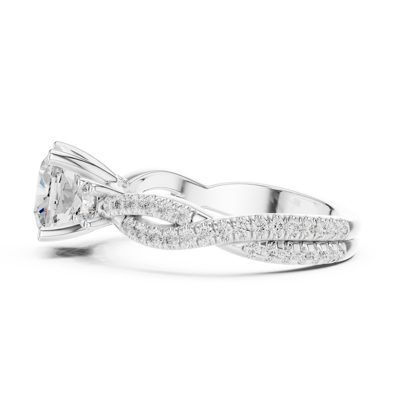Ladies Ring DDLR-1033@7 - White Gold - Image
