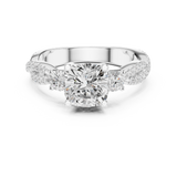 Ladies Ring DDLR-1033@7 - White Gold - Image