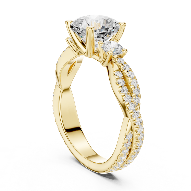 Ladies Ring DDLR-1033@7 - Yellow Gold - Image