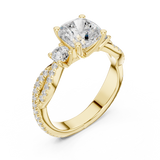 Ladies Ring DDLR-1033@7 - Yellow Gold - Image