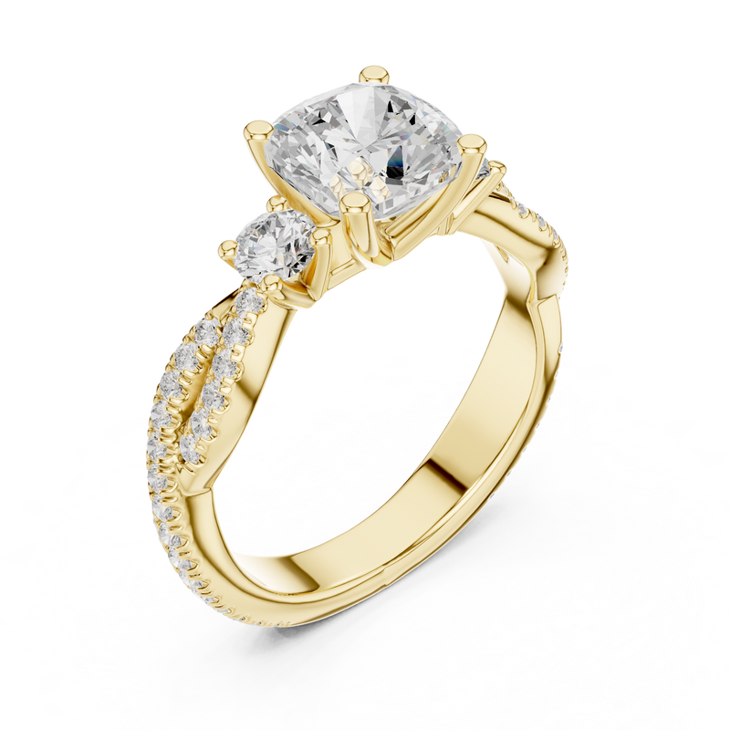 Ladies Ring DDLR-1033@7 - Yellow Gold - Image