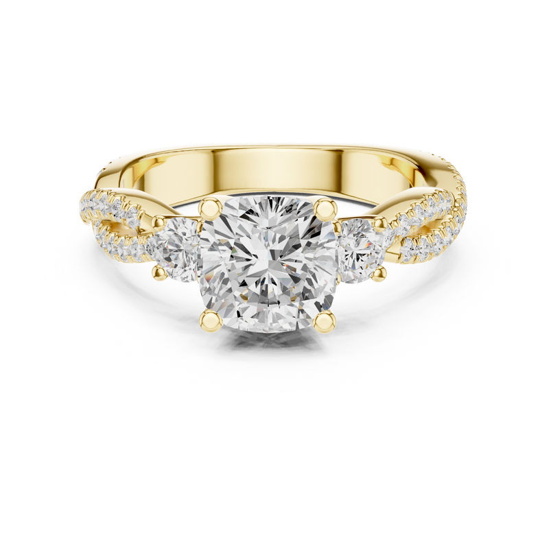 Ladies Ring DDLR-1033@7 - Yellow Gold - Image
