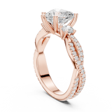 Ladies Ring DDLR-1034@7 - Rose Gold - Image
