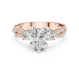 Ladies Ring DDLR-1034@7 - Rose Gold - Image