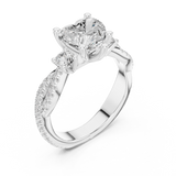 Ladies Ring DDLR-1034@7 - White Gold - Image