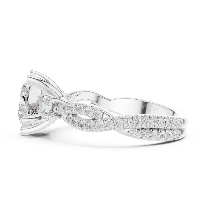 Ladies Ring DDLR-1034@7 - White Gold - Image
