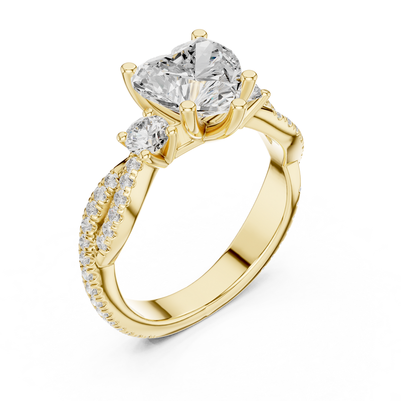 Ladies Ring DDLR-1034@7 - Yellow Gold - Image