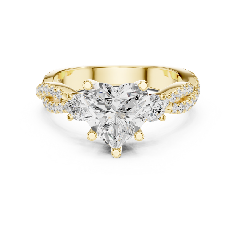 Ladies Ring DDLR-1034@7 - Yellow Gold - Image