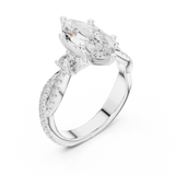 Ladies Ring DDLR-1035@7 - White Gold - Image
