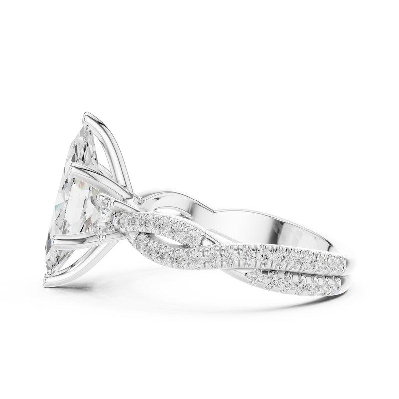 Ladies Ring DDLR-1035@7 - White Gold - Image