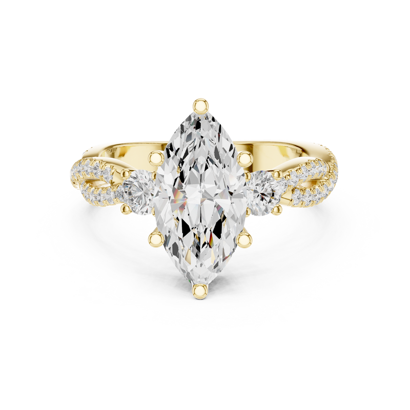 Ladies Ring DDLR-1035@7 - Yellow Gold - Image