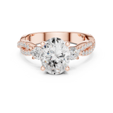 Ladies Ring DDLR-1036@7 - Rose Gold - Image