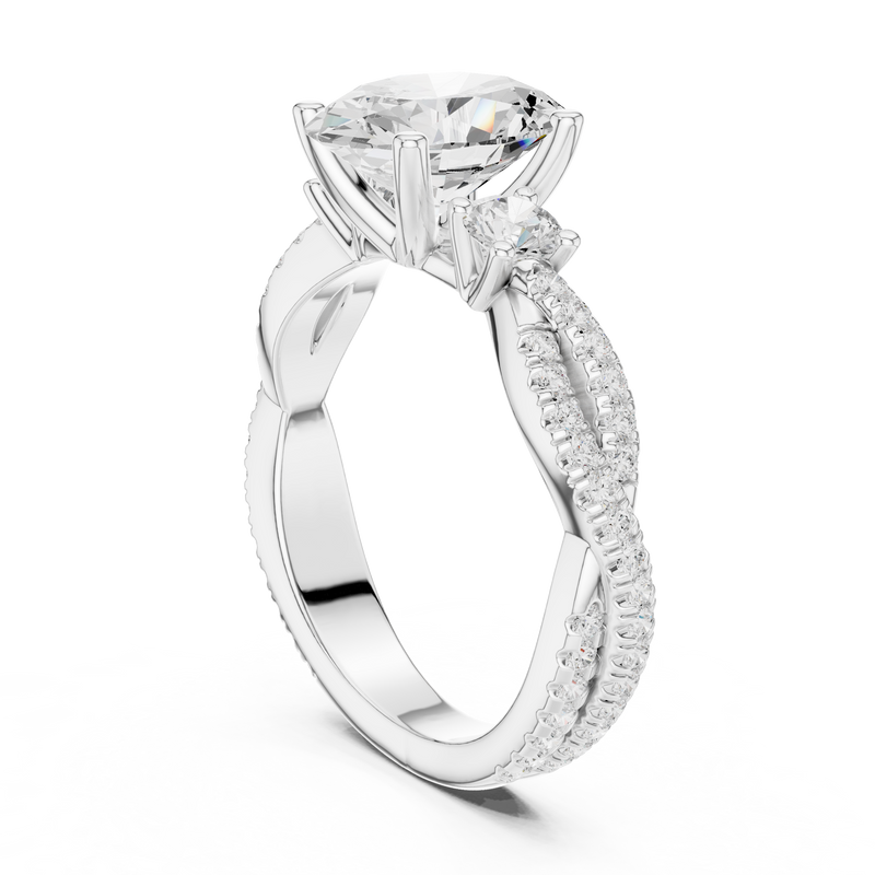 Ladies Ring DDLR-1036@7 - White Gold - Image