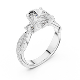 Ladies Ring DDLR-1036@7 - White Gold - Image