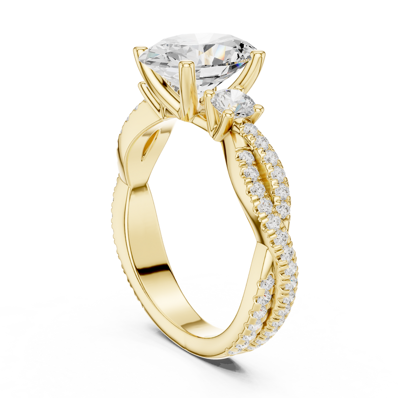 Ladies Ring DDLR-1036@7 - Yellow Gold - Image