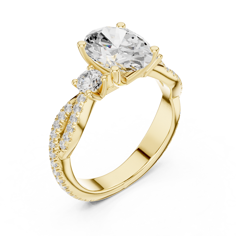 Ladies Ring DDLR-1036@7 - Yellow Gold - Image