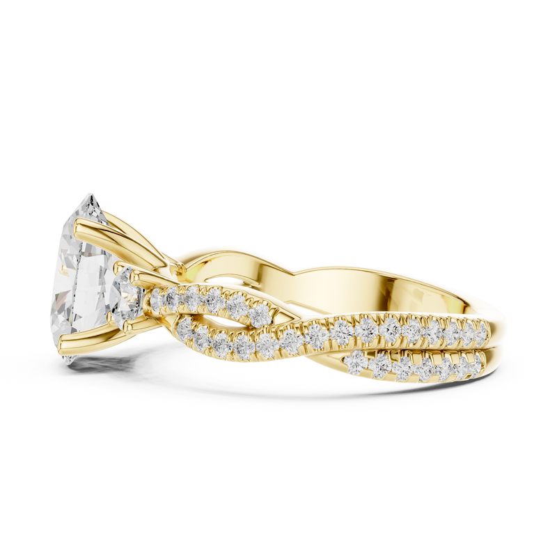 Ladies Ring DDLR-1036@7 - Yellow Gold - Image