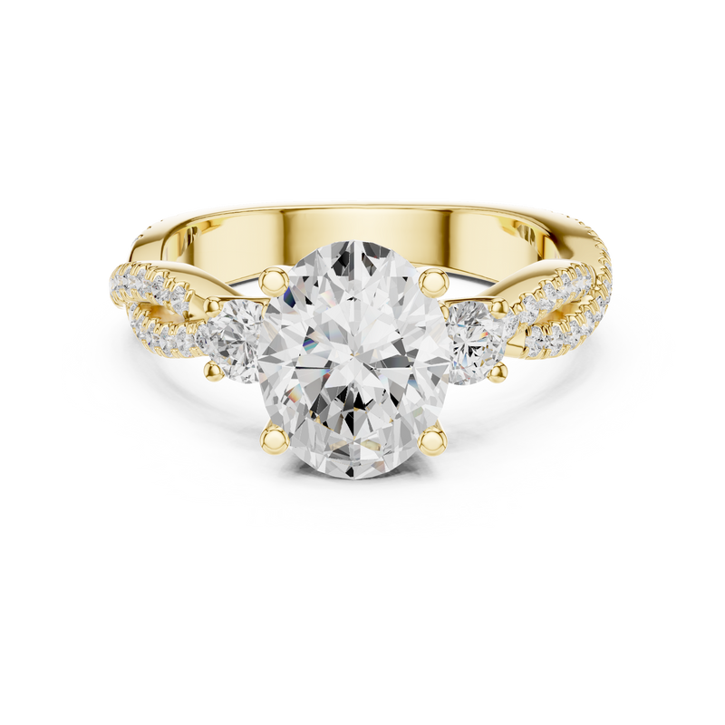 Ladies Ring DDLR-1036@7 - Yellow Gold - Image