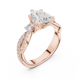 Ladies Ring DDLR-1037@7 - Rose Gold - Image