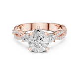 Ladies Ring DDLR-1037@7 - Rose Gold - Image