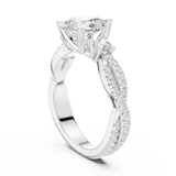Ladies Ring DDLR-1037@7 - White Gold - Image