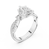 Ladies Ring DDLR-1037@7 - White Gold - Image