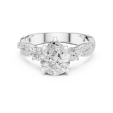 Ladies Ring DDLR-1037@7 - White Gold - Image