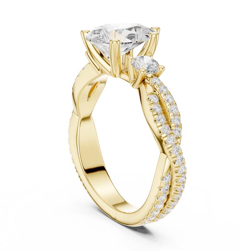 Ladies Ring DDLR-1037@7 - Yellow Gold - Image