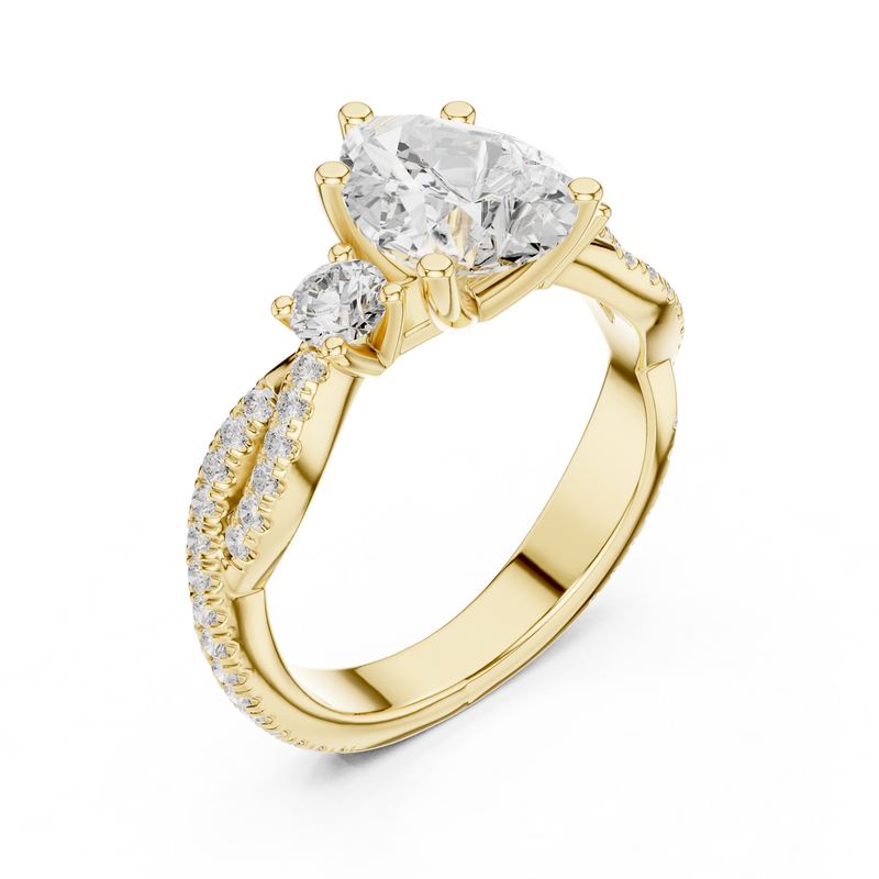 Ladies Ring DDLR-1037@7 - Yellow Gold - Image